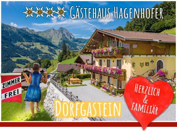 Apartament Gaestehaus Hagenhofer Dorfgastein Zewnętrze zdjęcie